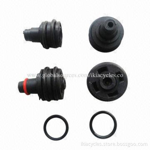 Piston for 30mm/35mm bicycle pump, with two black rings/washers, one red ring, one screw in middle